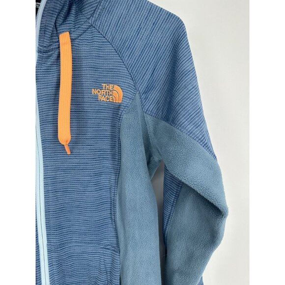 The North Face Womens Mash Up Jacket Fleece Blue Neon Orange Size Small - Picture 4 of 6